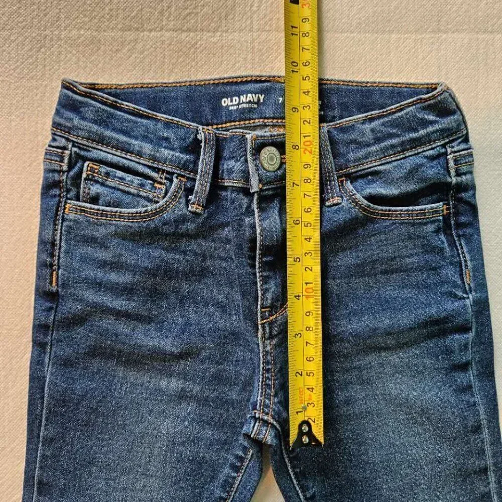old navy girl jeans high-rise joggings size 7
